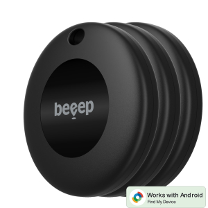 Beeep Betag Android Tracker Black & Keychain Black - 3 Pack