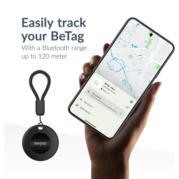 Beeep Betag Android Tracker Black & Keychain Black - 3 Pack - Afbeelding 5