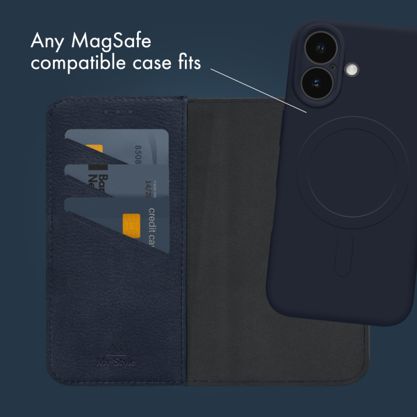 My Style Universal Magsafe Compatible Wallet - Midnight Blue 4.7" (Without Case) - Afbeelding 4