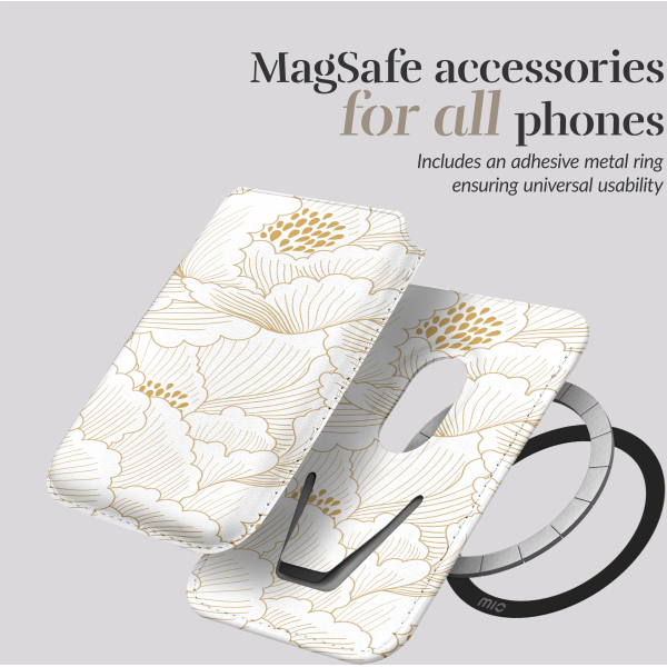 Mio By Mobilize Mio Roses Magsafe Compatible White Card Holder - Afbeelding 5