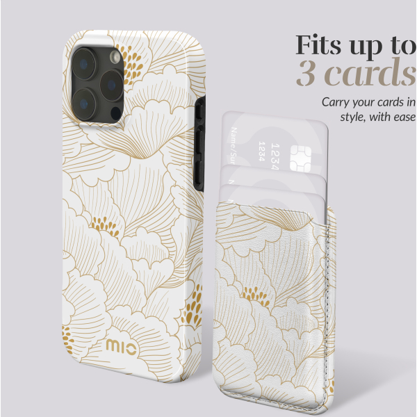 Mio By Mobilize Mio Roses Magsafe Compatible White Card Holder - Afbeelding 6