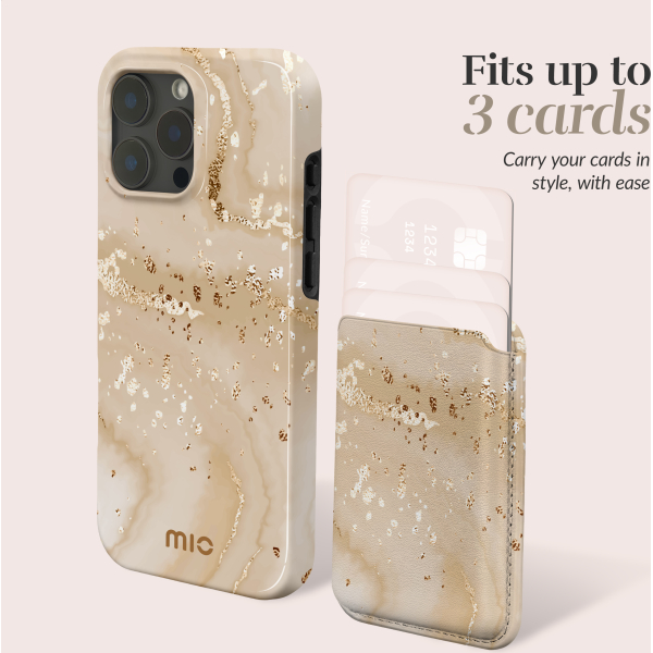 Mio By Mobilize Mio Gold Marble Magsafe Compatible Card Holder - Afbeelding 6