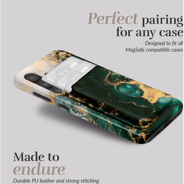 Mio By Mobilize Mio Green Marble Magsafe Compatible Card Holder - Afbeelding 3