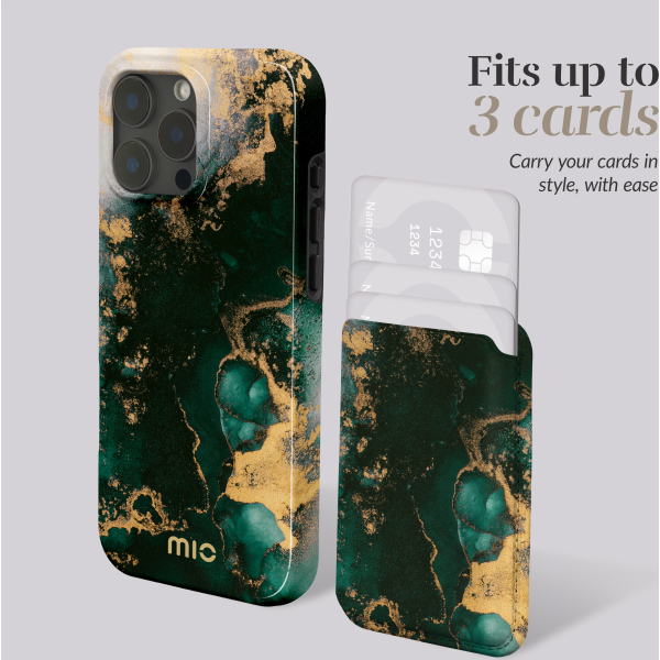 Mio By Mobilize Mio Green Marble Magsafe Compatible Card Holder - Afbeelding 6