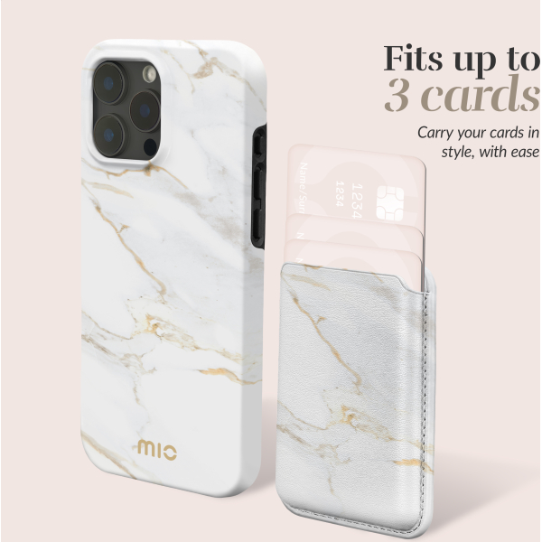 Mio By Mobilize Mio White Marble Magsafe Compatible Card Holder - Afbeelding 6