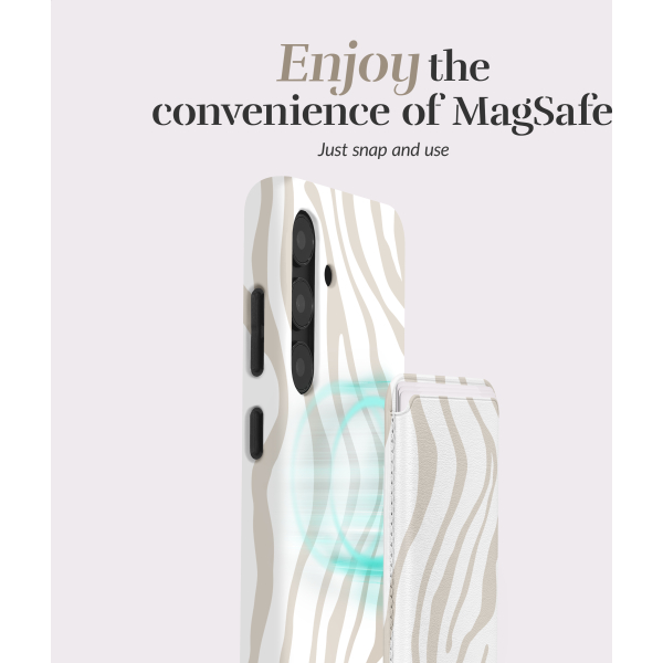 Mio By Mobilize Mio Sandy Zebra Magsafe Compatible Card Holder - Afbeelding 2