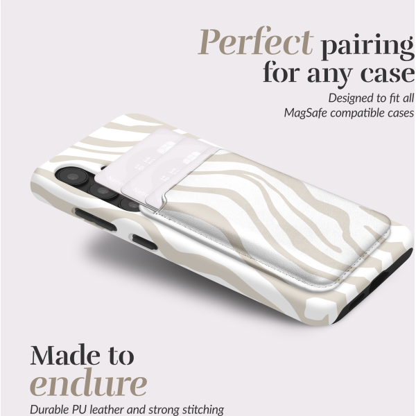 Mio By Mobilize Mio Sandy Zebra Magsafe Compatible Card Holder - Afbeelding 3