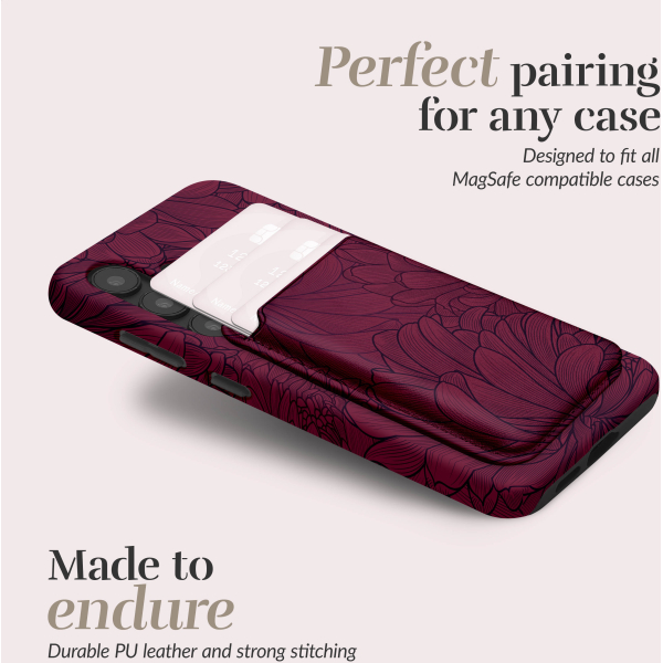 Mio By Mobilize Mio Berry Blooms Magsafe Compatible Card Holder - Afbeelding 3