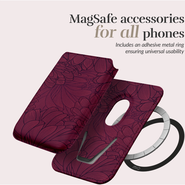 Mio By Mobilize Mio Berry Blooms Magsafe Compatible Card Holder - Afbeelding 5