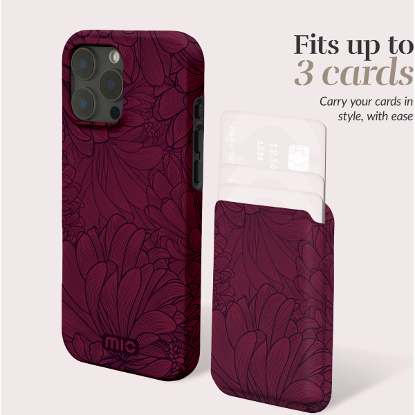 Mio By Mobilize Mio Berry Blooms Magsafe Compatible Card Holder - Afbeelding 6