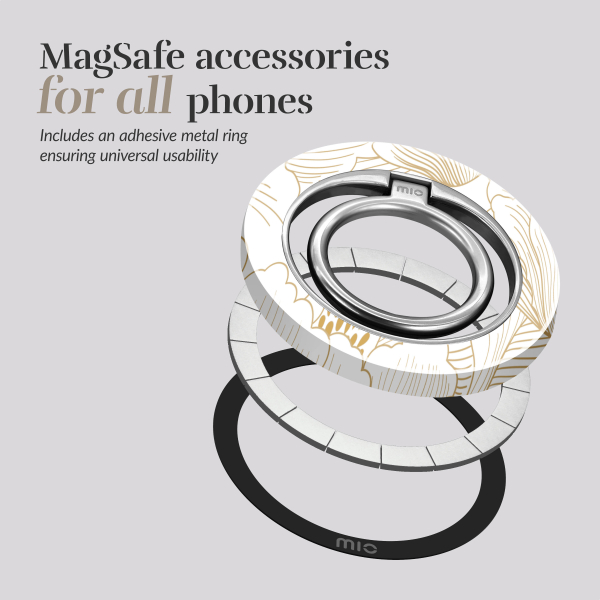 Mio By Mobilize Mio White Roses Magsafe Compatible Ring Holder - Afbeelding 5