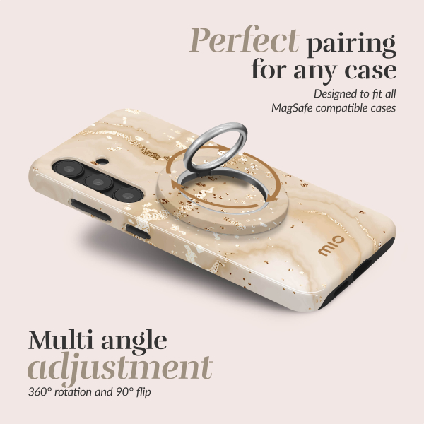 Mio By Mobilize Mio Gold Marble Magsafe Compatible Ring Holder - Afbeelding 3