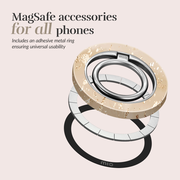 Mio By Mobilize Mio Gold Marble Magsafe Compatible Ring Holder - Afbeelding 5