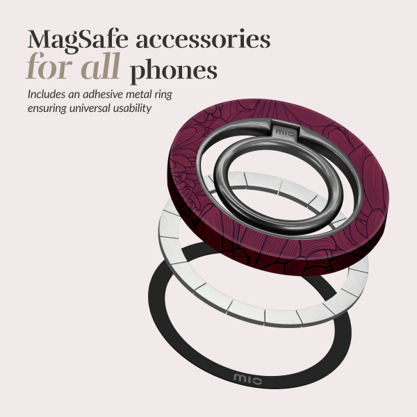 Mio By Mobilize Mio Berry Blooms Magsafe Compatible Ring Holder - Afbeelding 5
