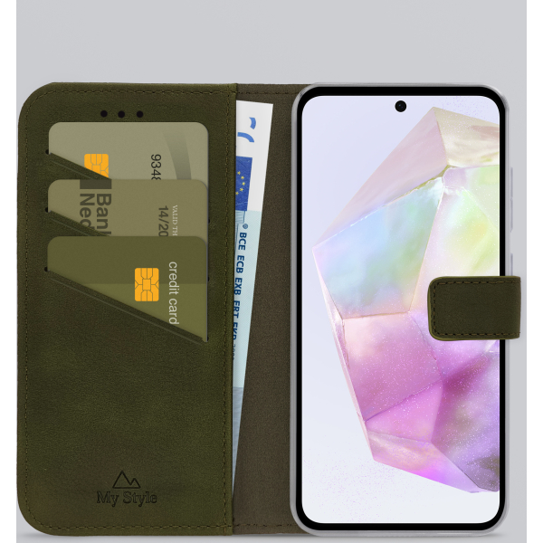 My Style Flex Wallet For Samsung Galaxy A35 5G Forest Green - Afbeelding 2
