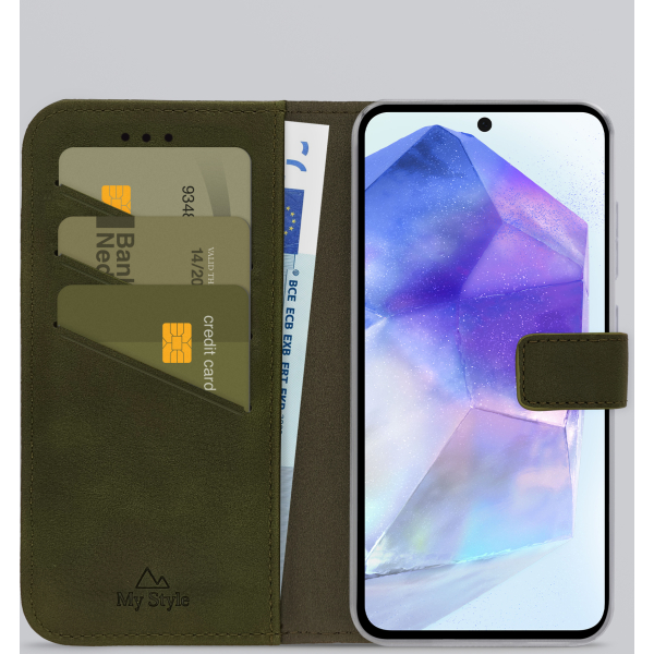 My Style Flex Wallet For Samsung Galaxy A55 5G Forest Green - Afbeelding 2