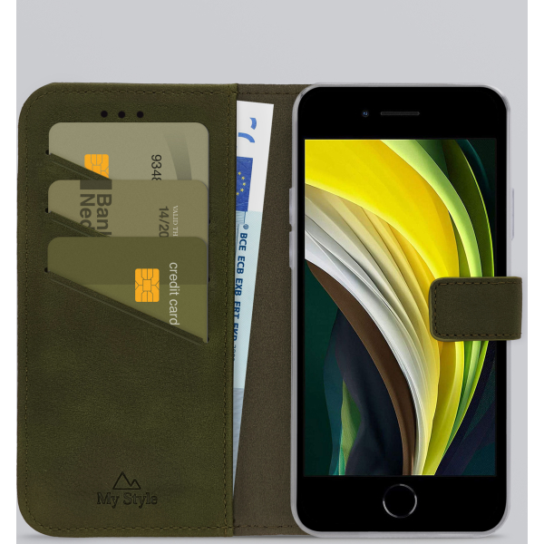 My Style Flex Wallet For Apple Iphone 6/6S/7/8/Se (2020/2022) Forest Green - Afbeelding 2