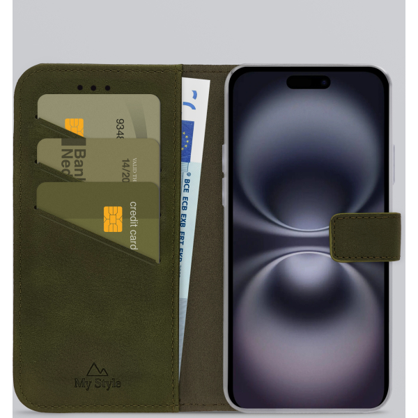 My Style Flex Wallet For Apple Iphone 16 Forest Green - Afbeelding 2