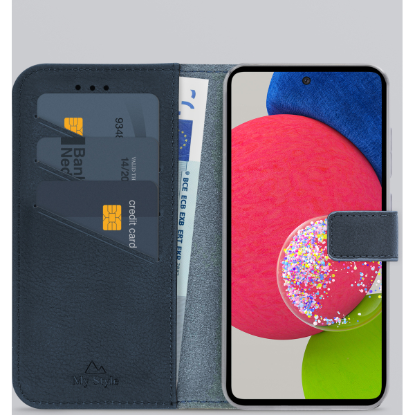 My Style Flex Wallet For Samsung Galaxy A52/A52 5G/A52S 5G Royal Blue - Afbeelding 2