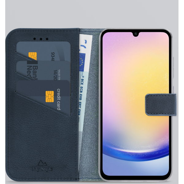 My Style Flex Wallet For Samsung Galaxy A25 5G Royal Blue - Afbeelding 2