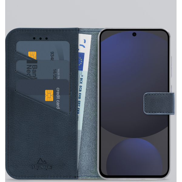 My Style Flex Wallet For Samsung Galaxy S24 Fe 5G Royal Blue - Afbeelding 2
