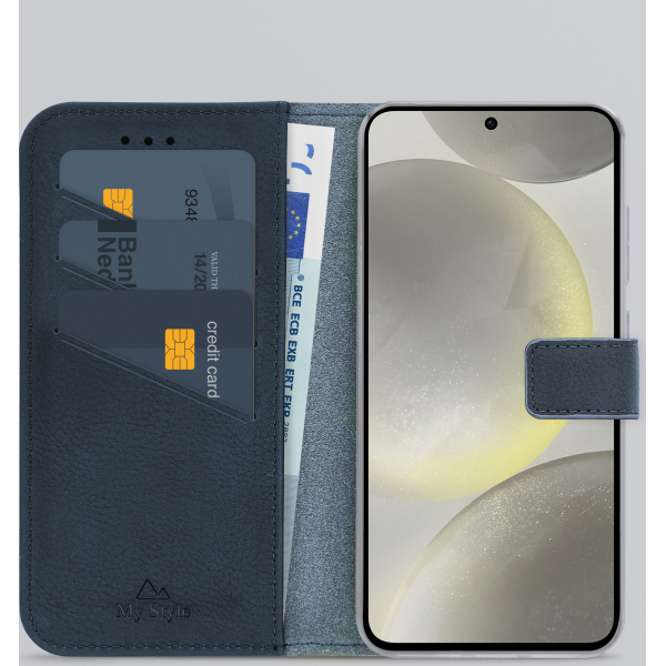 My Style Flex Wallet For Samsung Galaxy S24 5G/S25 5G Royal Blue - Afbeelding 2