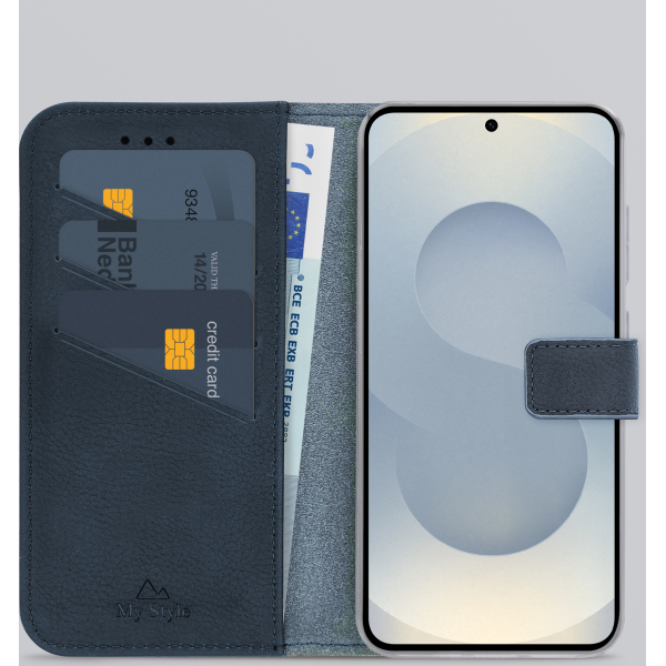 My Style Flex Wallet For Samsung Galaxy S25 5G Royal Blue - Afbeelding 2