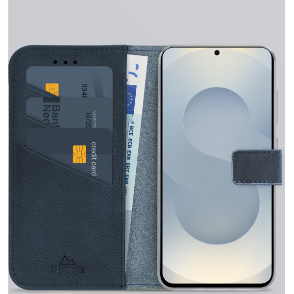My Style Flex Wallet For Samsung Galaxy S25+ 5G Royal Blue - Afbeelding 2