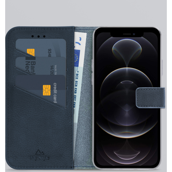 My Style Flex Wallet For Apple Iphone 12/12 Pro Royal Blue - Afbeelding 2