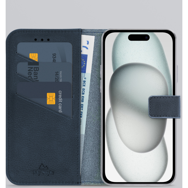 My Style Flex Wallet For Apple Iphone 13/14/15 Royal Blue - Afbeelding 2