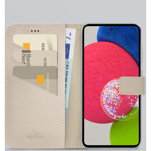 My Style Flex Wallet For Samsung Galaxy A52/A52 5G/A52S 5G Warm Taupe - Afbeelding 2