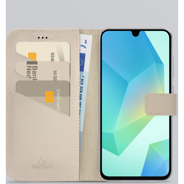 My Style Flex Wallet For Samsung Galaxy A16 4G/5G Warm Taupe - Afbeelding 2