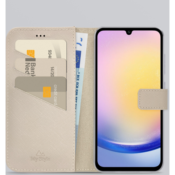 My Style Flex Wallet For Samsung Galaxy A25 5G Warm Taupe - Afbeelding 2