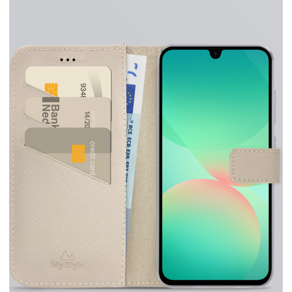 My Style Flex Wallet For Samsung Galaxy A26 5G Warm Taupe - Afbeelding 2