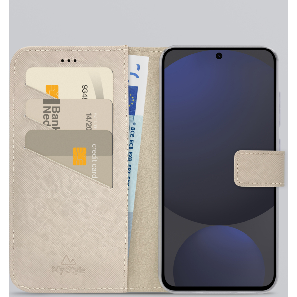 My Style Flex Wallet For Samsung Galaxy S24 Fe 5G Warm Taupe - Afbeelding 2