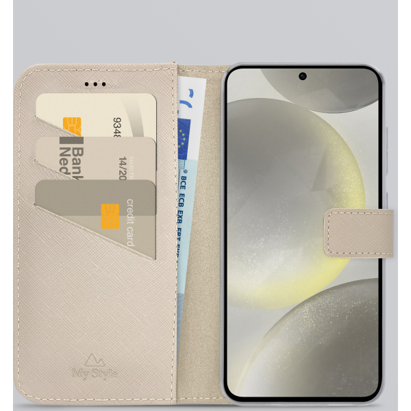 My Style Flex Wallet For Samsung Galaxy S24 5G/S25 5G Warm Taupe - Afbeelding 2