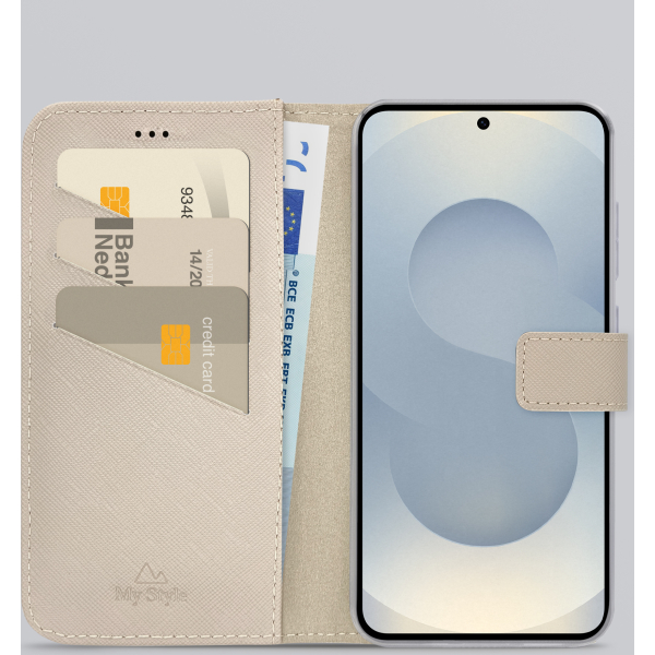 My Style Flex Wallet For Samsung Galaxy S25 5G Warm Taupe - Afbeelding 2