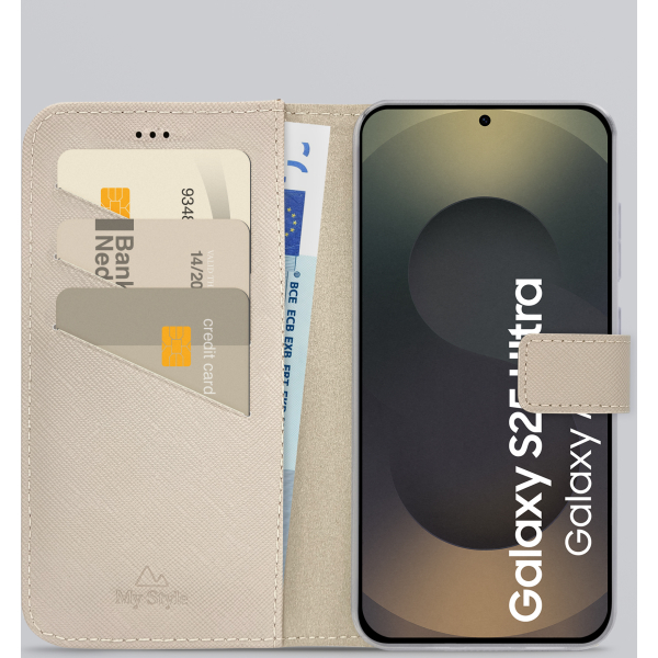My Style Flex Wallet For Samsung Galaxy S25 Ultra 5G Warm Taupe - Afbeelding 2