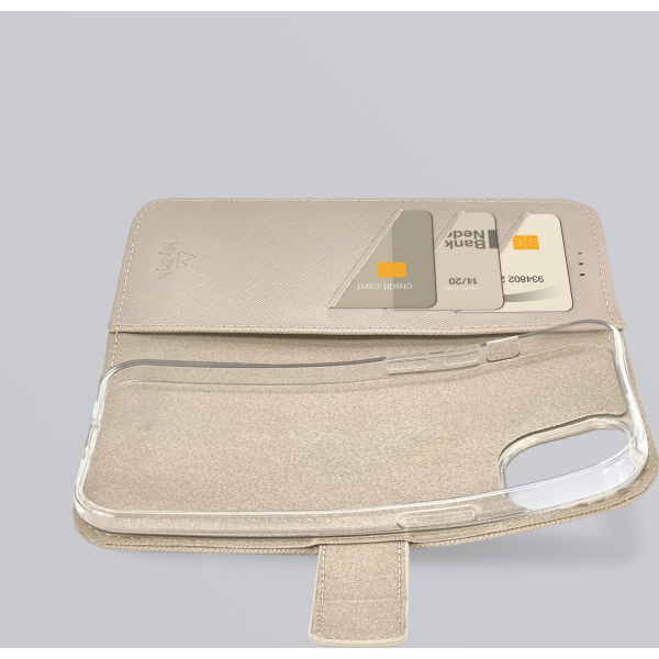 My Style Flex Wallet For Apple Iphone 16E Warm Taupe - Afbeelding 3