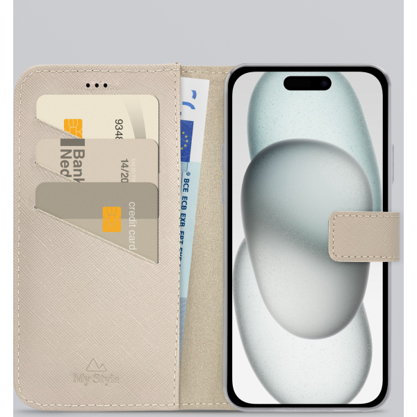 My Style Flex Wallet For Apple Iphone 13/14/15 Warm Taupe - Afbeelding 2