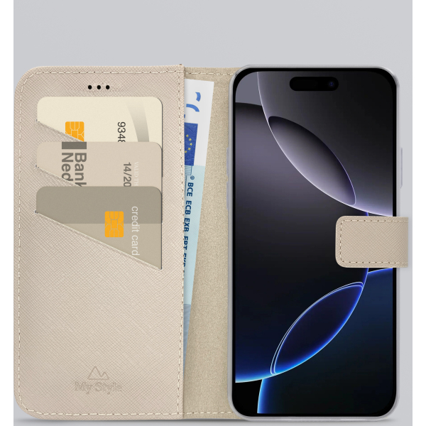 My Style Flex Wallet For Apple Iphone 16 Pro Max Warm Taupe - Afbeelding 2