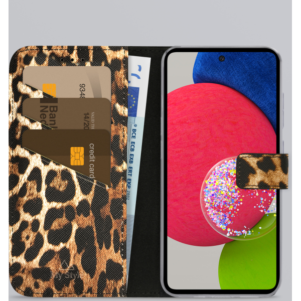 My Style Flex Wallet For Samsung Galaxy A52/A52 5G/A52S 5G Wild Leopard - Afbeelding 2