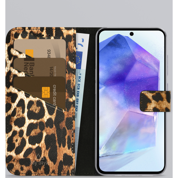My Style Flex Wallet For Samsung Galaxy A55 5G Wild Leopard - Afbeelding 2