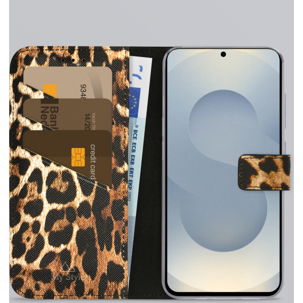 My Style Flex Wallet For Samsung Galaxy S25+ 5G Wild Leopard - Afbeelding 2