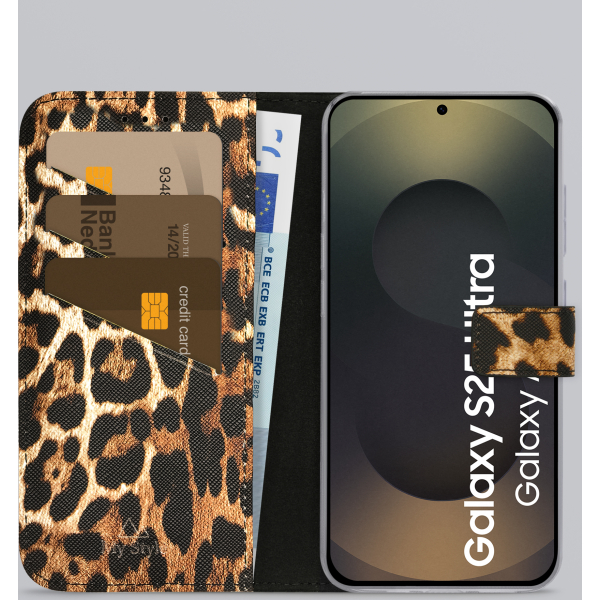 My Style Flex Wallet For Samsung Galaxy S25 Ultra 5G Wild Leopard - Afbeelding 2