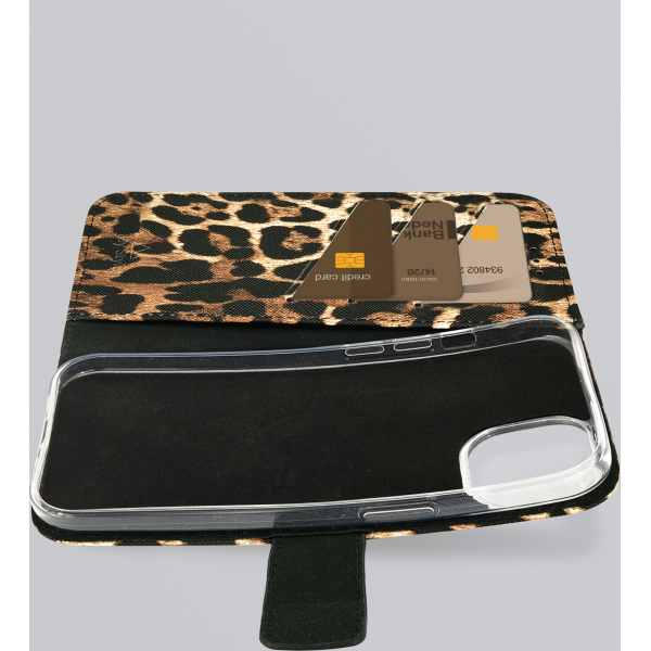 My Style Flex Wallet For Apple Iphone 13/14/15 Wild Leopard - Afbeelding 3