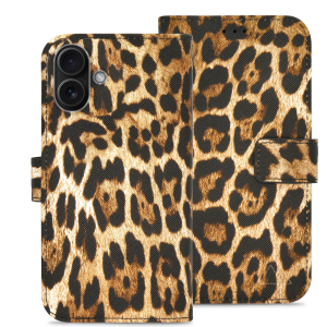 My Style Flex Wallet For Apple Iphone 16 Plus Wild Leopard