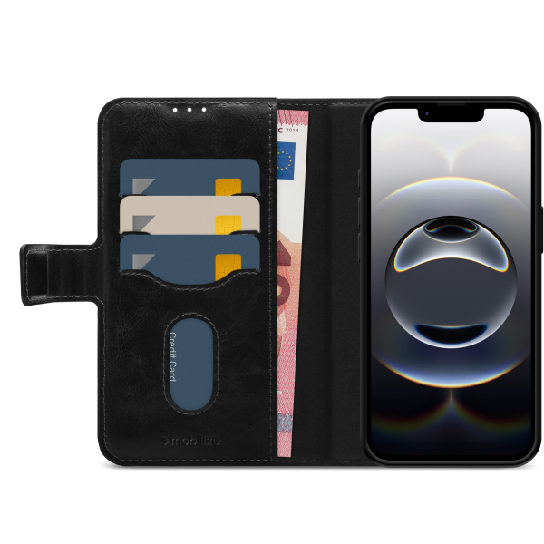 Mobilize 2In1 Magsafe Compatible Gelly Wallet Case Apple Iphone 16E Black - Afbeelding 3