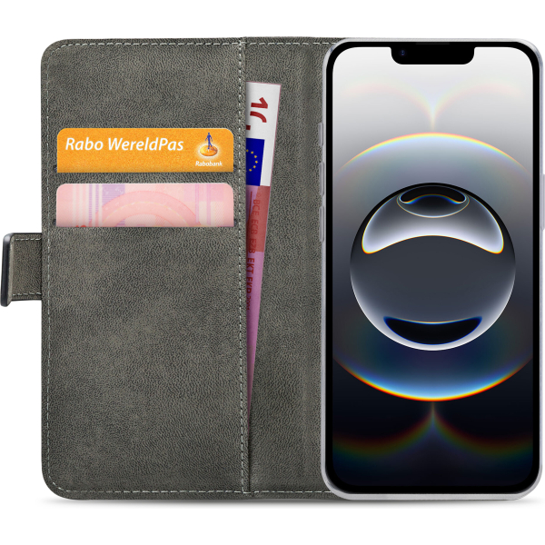 Mobilize Classic Gelly Wallet Book Case Apple Iphone 16E Black - Afbeelding 4