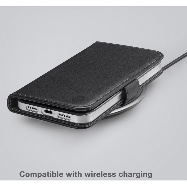 Mobilize Classic Gelly Wallet Book Case Apple Iphone 16E Black - Afbeelding 5